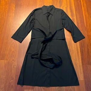 Black shirt dress